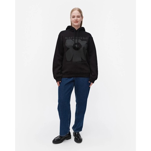 Kioski Luuppi Unikko Placement hoodie 999 - Marimekko