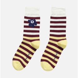 Chaussettes Kioski Kasvaa Tasaraita Unikko Two 128 - Marimekko