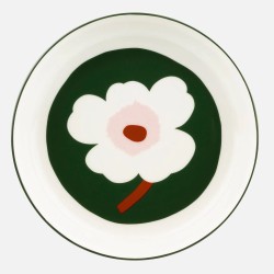 Assiette 20.5 cm Unikko 163 (Une fleur blanche) - Marimekko