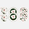 Unikko 163 mug and plate set, 6 pcs - Marimekko