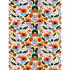 Hattarakukka 135 acrylic coated cotton fabric - Marimekko