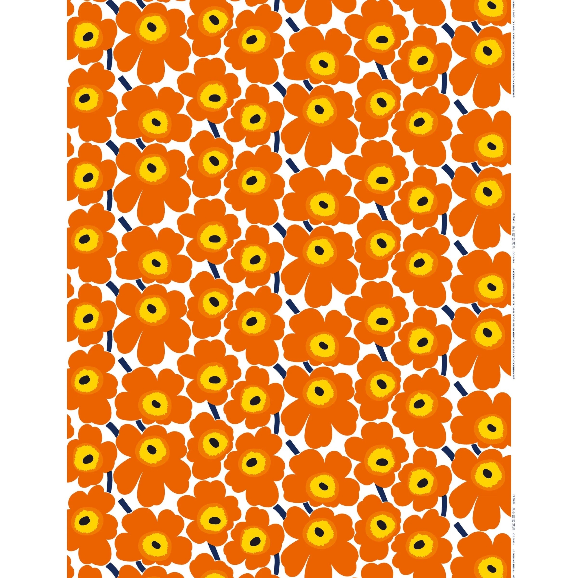 Pieni Unikko 003 cotton fabric - Marimekko