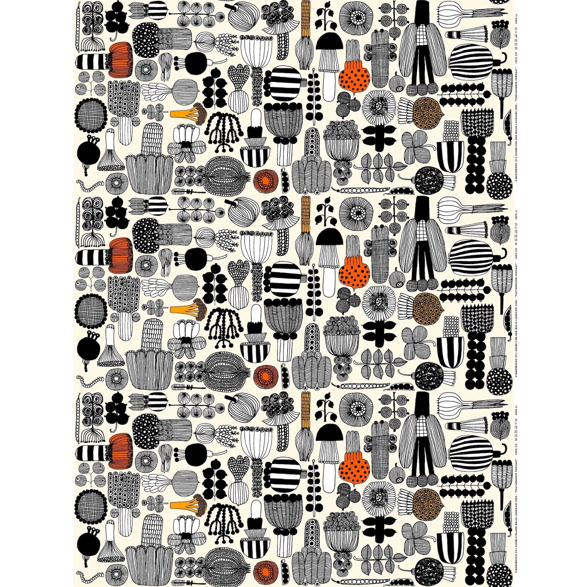 Puutarhurin parhaat 193 acrylic-coated cotton fabric - Marimekko