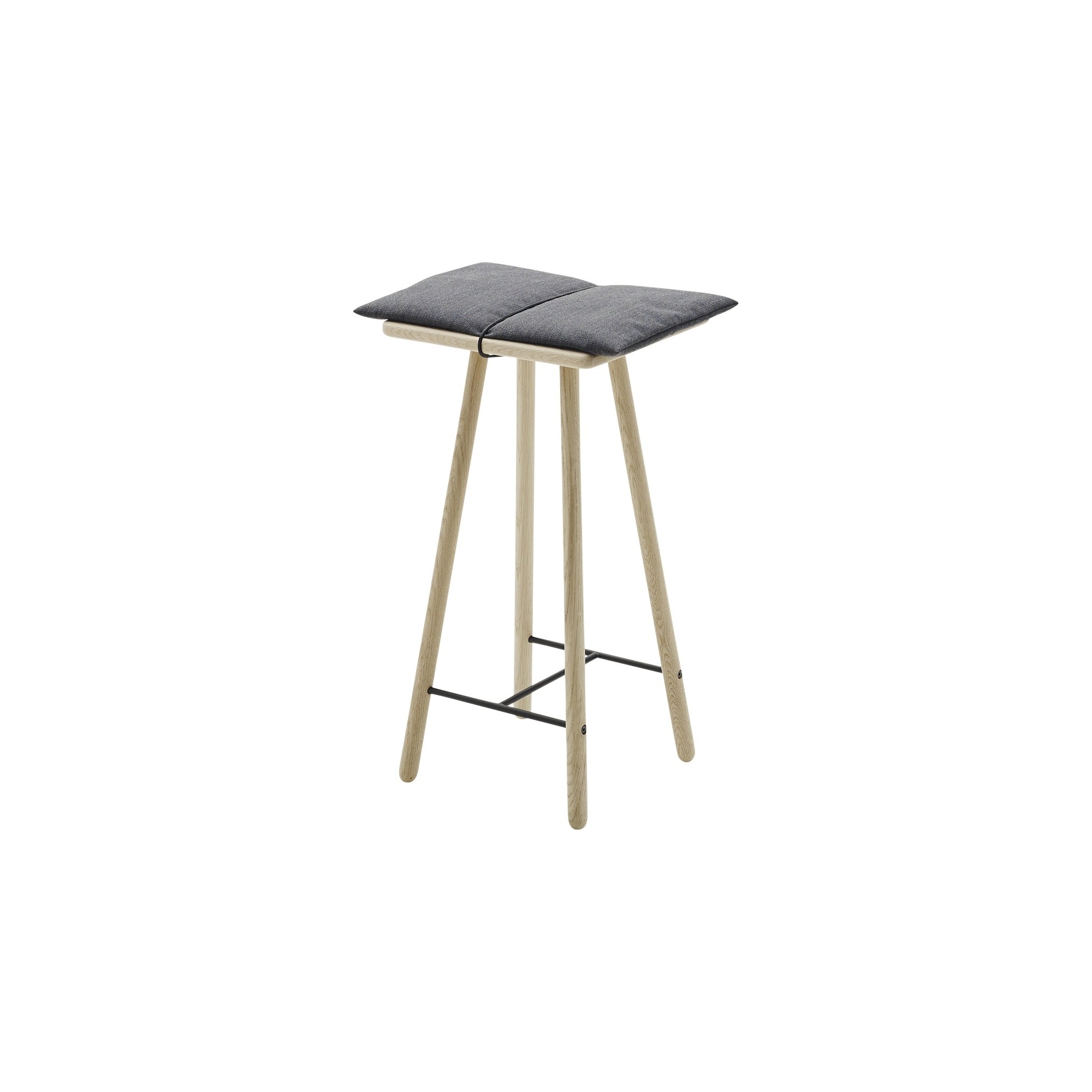 Georg  Stool H67 cm –  Oak / Dark grey - Skagerak by Fritz Hansen