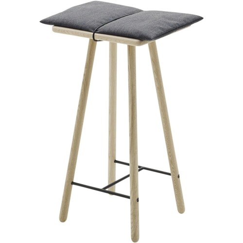 Tabouret Georg  H67 cm –  Chêne / Gris foncé - Skagerak by Fritz Hansen