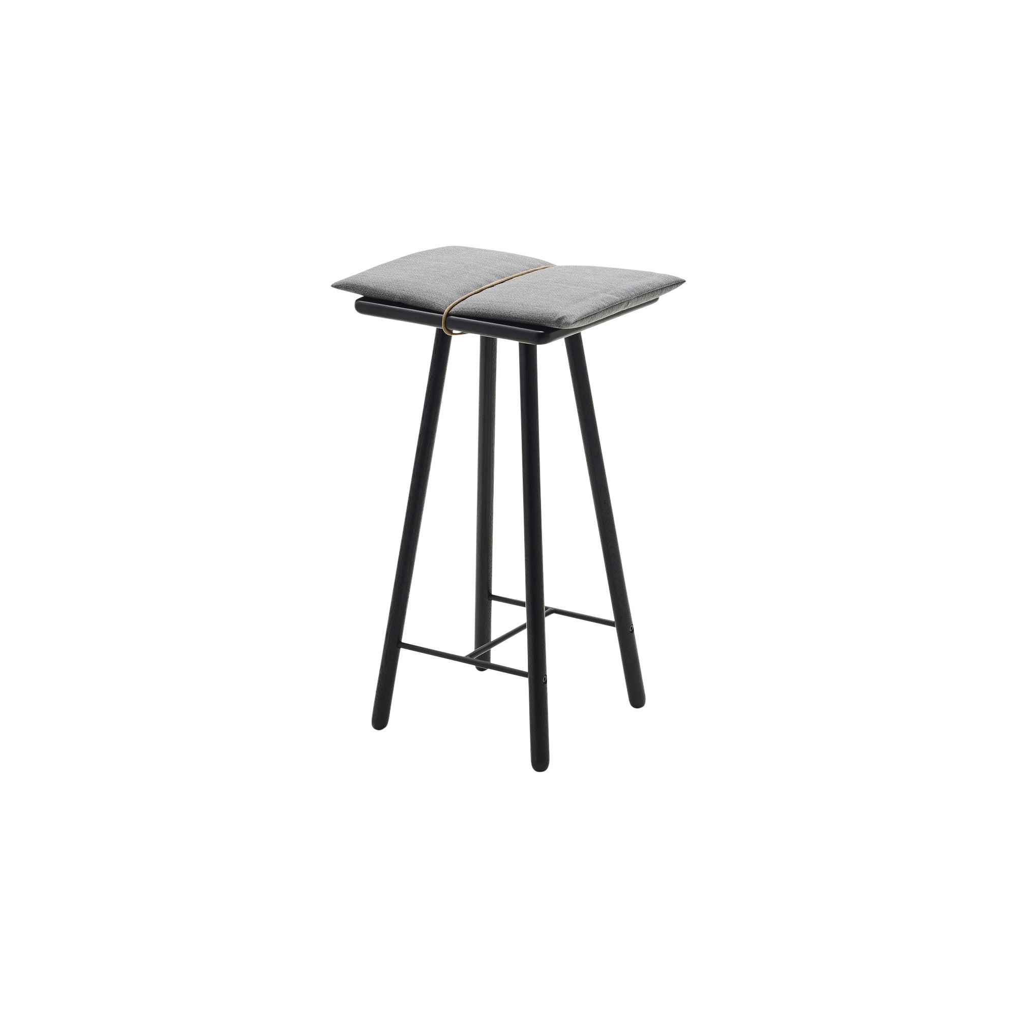 Georg  Stool H67 cm –  Black / Light grey - Skagerak by Fritz Hansen