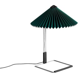 Lampe de table Matin – Ø30 x H38 cm – Vert / Base miroir - HAY