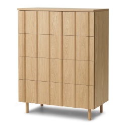 80 x 45 x H104,6 cm – Chêne – buffet RIB - Normann Copenhagen