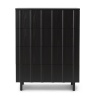 80 x 45 x H104,6 cm – Soft Black – RIB Sideboard - Normann Copenhagen