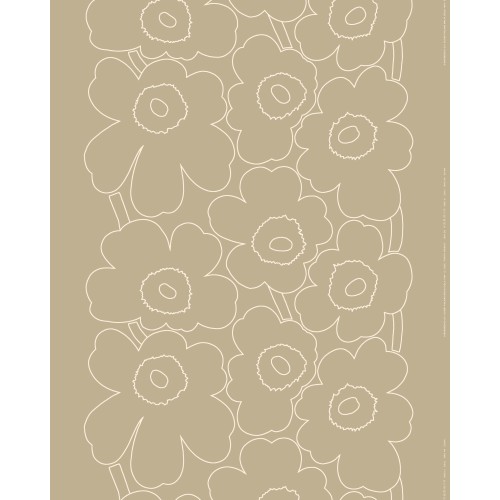 REMNANT - Piirto Unikko 810 linen fabric - 45 x 145 cm - Marimekko