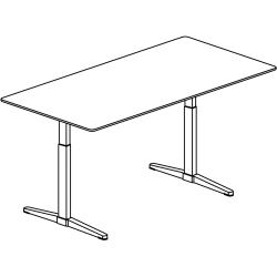 Bureau ajustable HiLow 3 – 140 x 70 cm - Montana