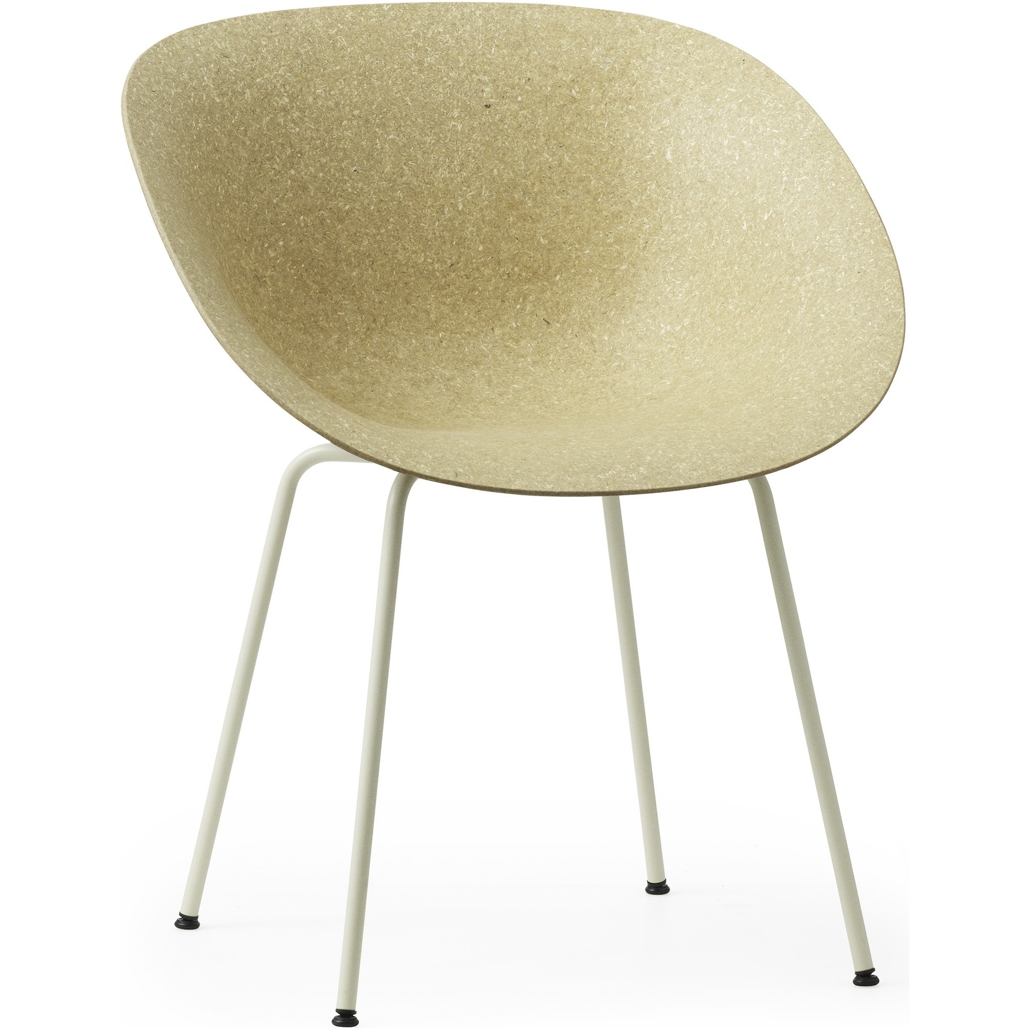 Mat Chair – With armrests – Hemp + Cream base - Normann Copenhagen