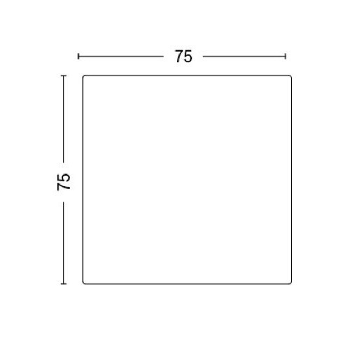 75x75cm - CPH 210 Deux table - HAY