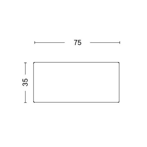 75x35cm - CPH Deux 215 bench - HAY