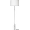 Lampadaire Gravity – Marbre blanc + Abat-jour blanc - Gubi