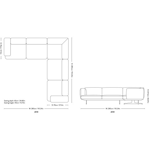 Sofa INLAND AV41 - &Tradition