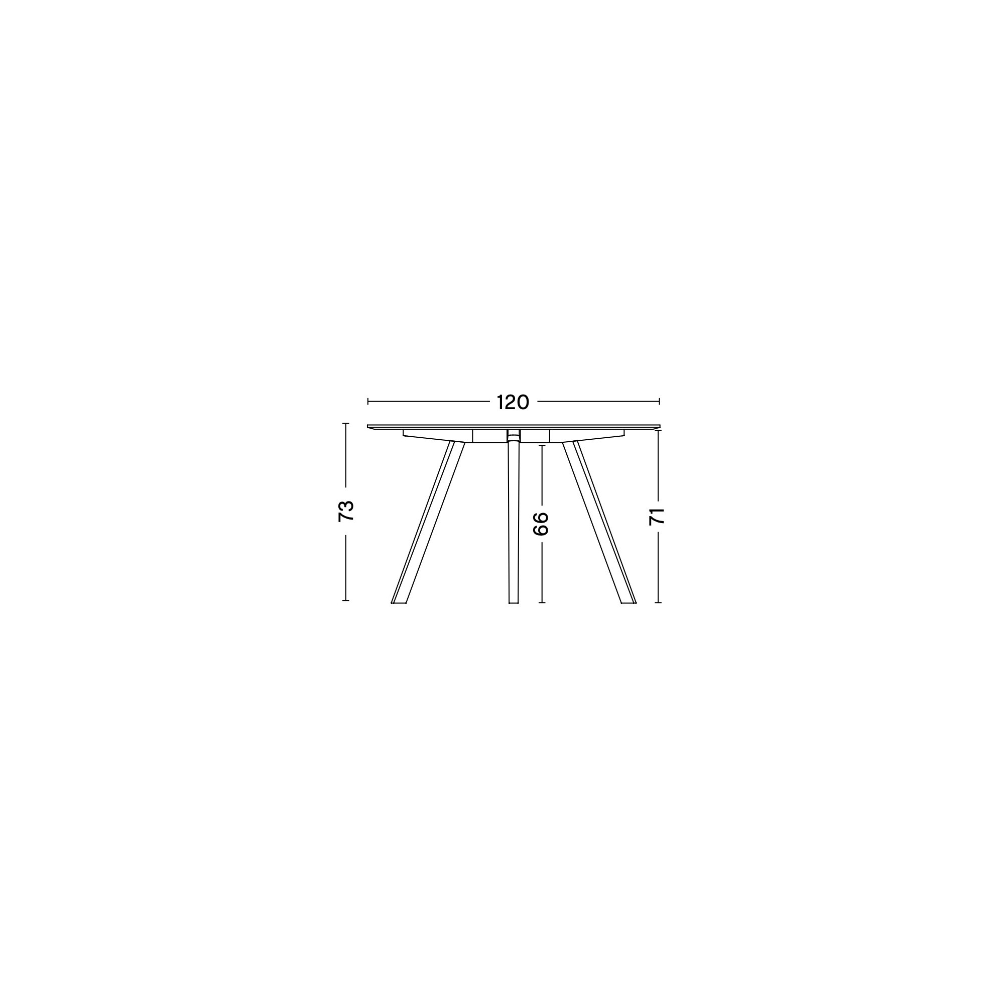 Table CPH25 – Ø120 x H73 cm - HAY