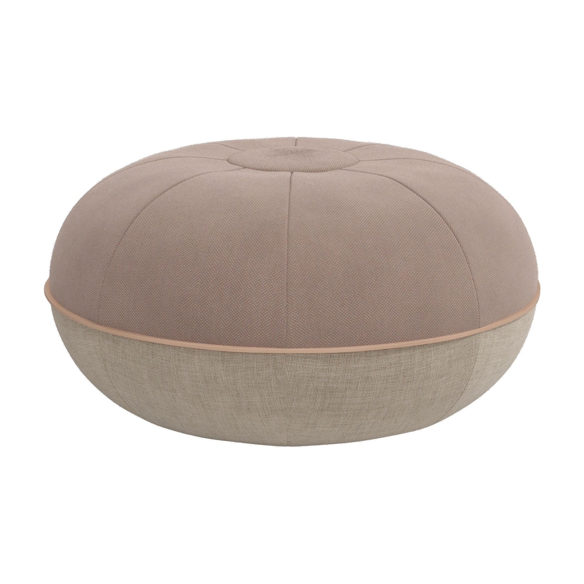 Pouf Fritz Hansen – Ø60 x H29 cm – Steelcut 426 / Lin Naturel