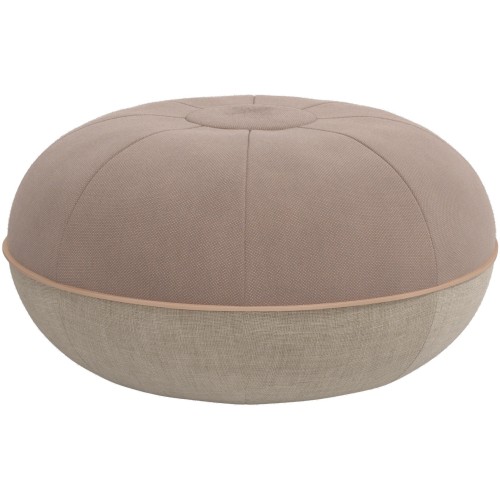 Fritz Hansen Pouf – Ø60 x H29 cm – Steelcut 426 / Natural Linen