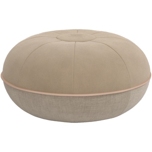 Pouf Fritz Hansen – Ø50 x H24 cm – Steelcut 236 / Lin Naturel