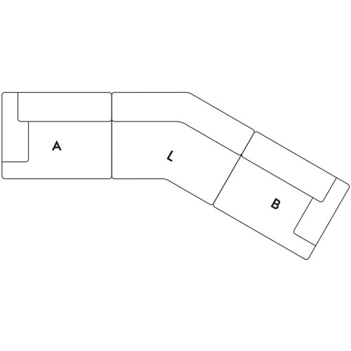 Connect – Canapé 3 places – Combinaison 4 (module A+L+B) - Muuto