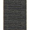 - Marimekko Tissu coton – Räsymatto noir et beige 890