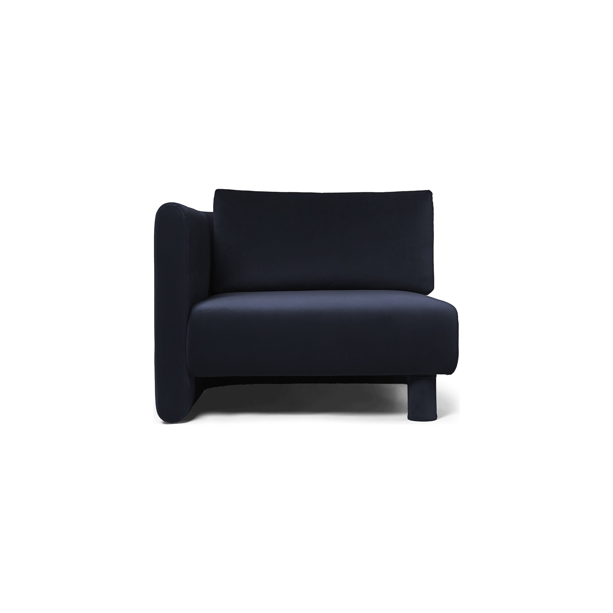 Canapé Dase – Module accoudoir gauche – Rich Velvet Navy - Ferm Living