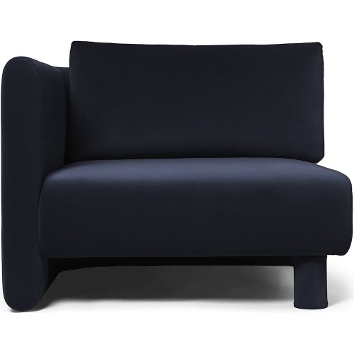 Canapé Dase – Module accoudoir gauche – Rich Velvet Navy - Ferm Living