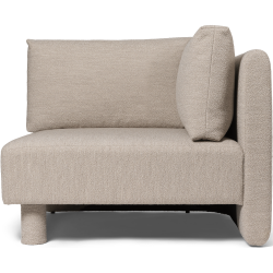 Dase sofa – Right armrest module – Soft Bouclé Natural - Ferm Living