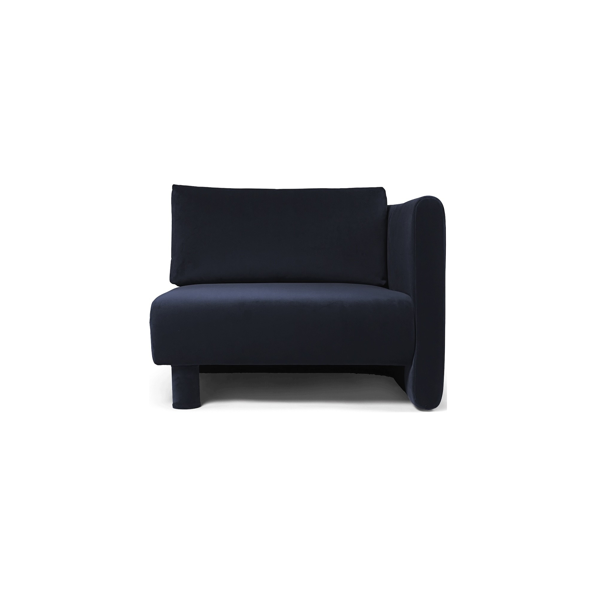 Canapé Dase – Module accoudoir droit – Rich Velvet Navy - Ferm Living