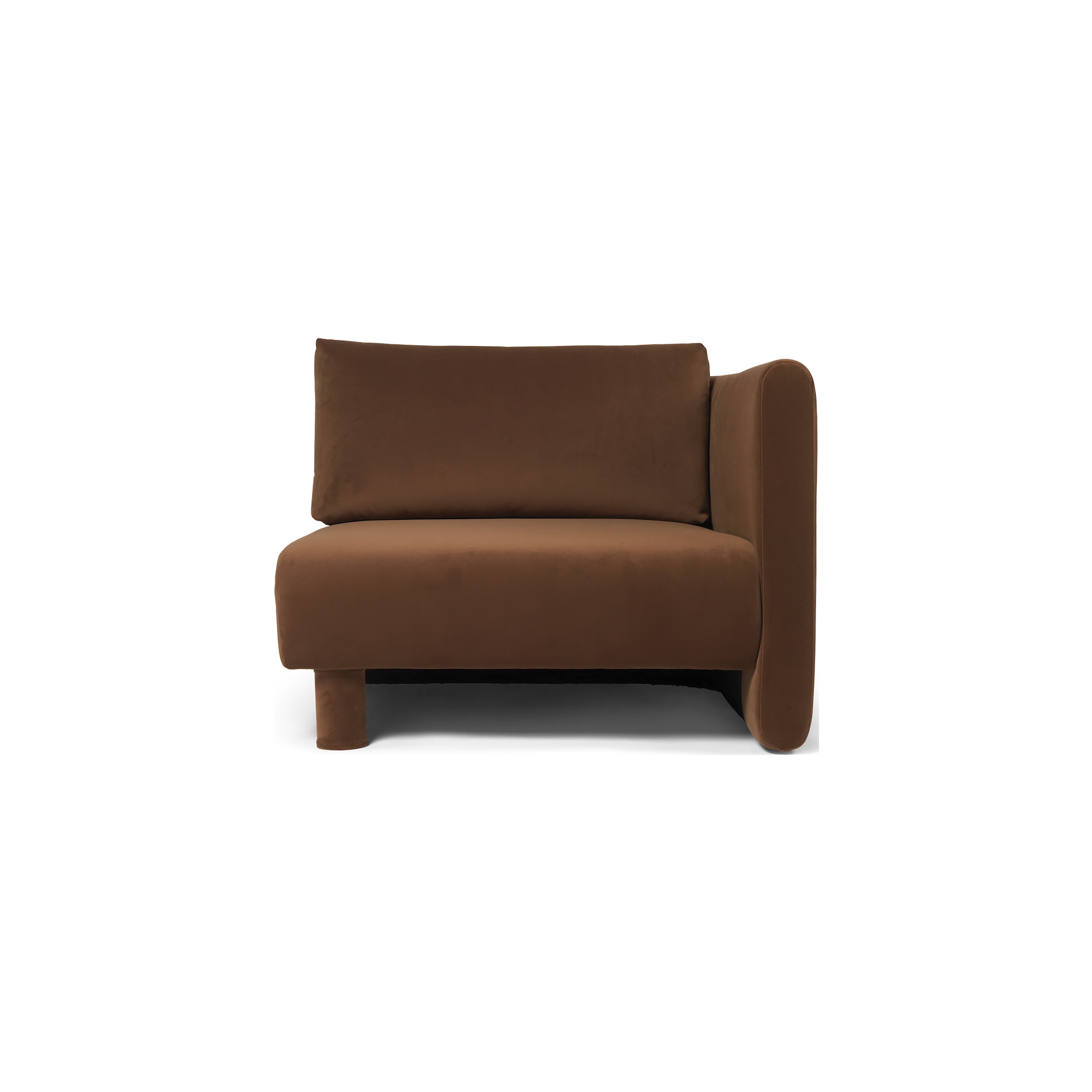 Canapé Dase – Module accoudoir droit – Rich Velvet Soft Brown - Ferm Living