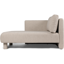 Canapé Dase – Chaise longue gauche – Soft Bouclé Natural - Ferm Living