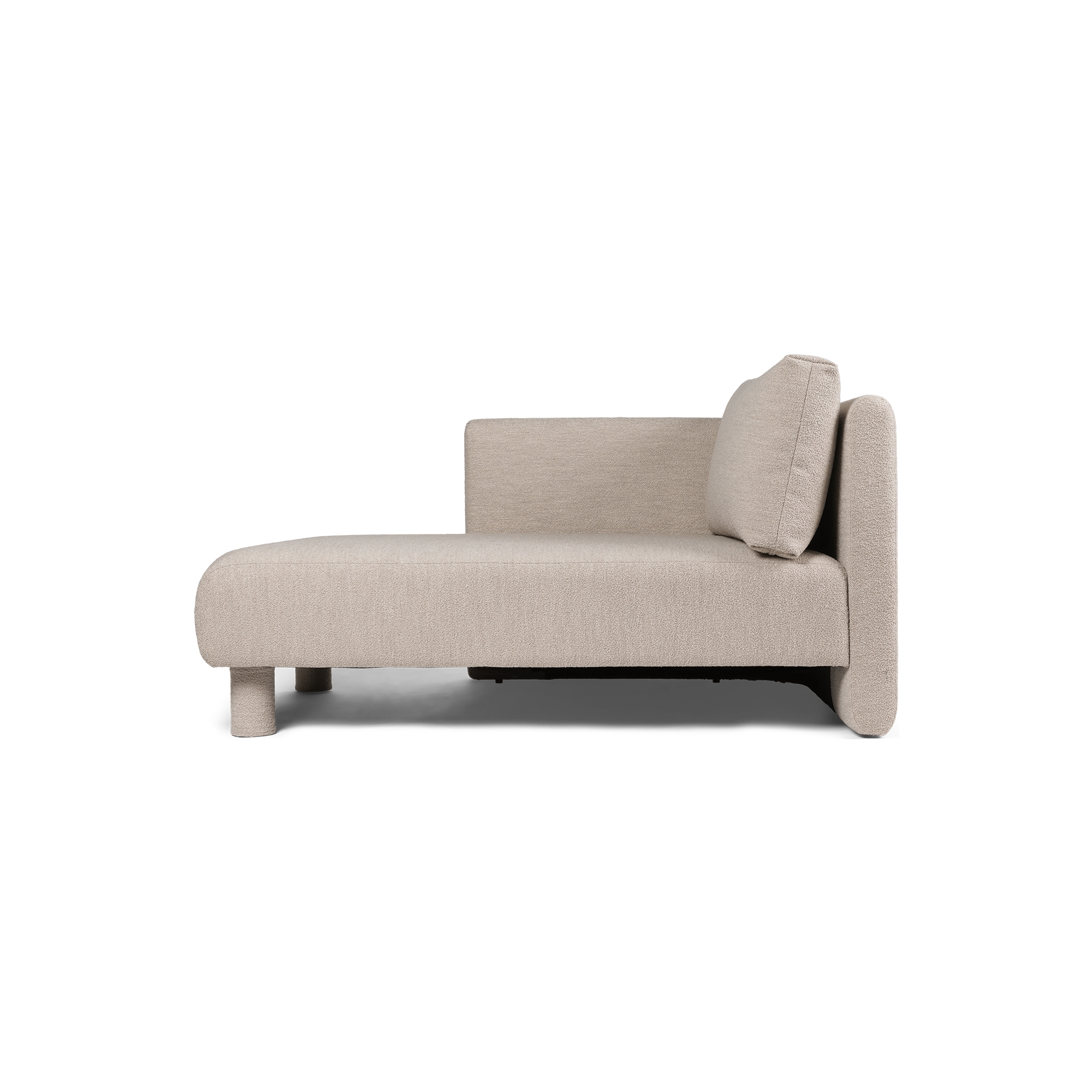 Canapé Dase – Chaise longue gauche – Soft Bouclé Natural - Ferm Living