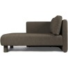 Canapé Dase – Chaise longue gauche – Soft Bouclé Dark Brown - Ferm Living