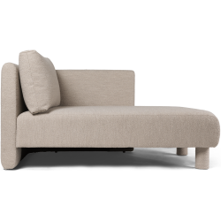 Canapé Dase – Chaise longue droite – Soft Bouclé Natural - Ferm Living