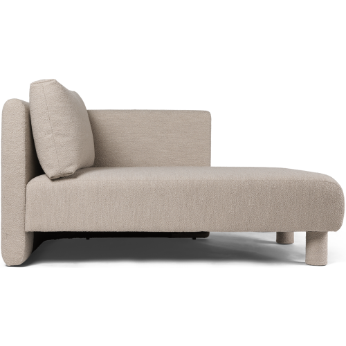 Dase sofa – Right chaise longue – Soft Bouclé Natural - Ferm Living