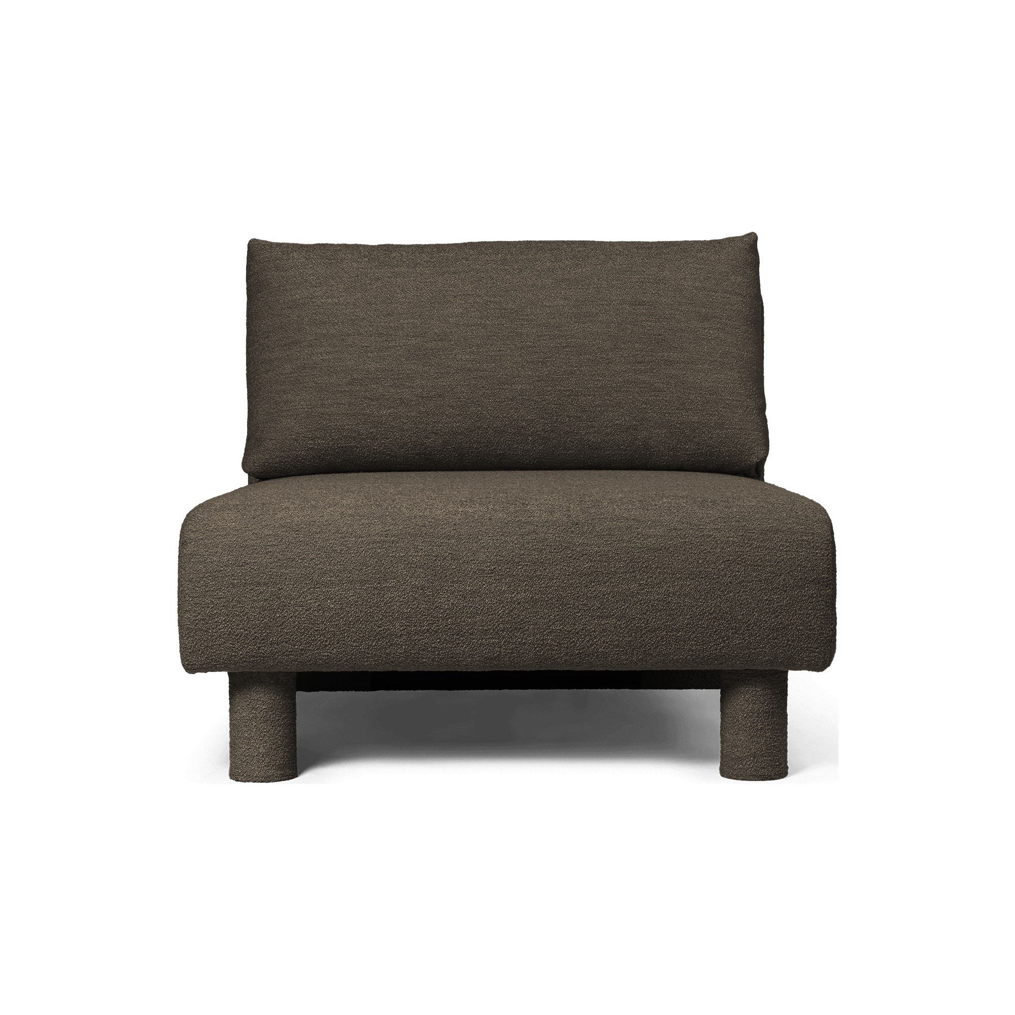 Canapé Dase – Module central – Soft Bouclé Dark Brown - Ferm Living