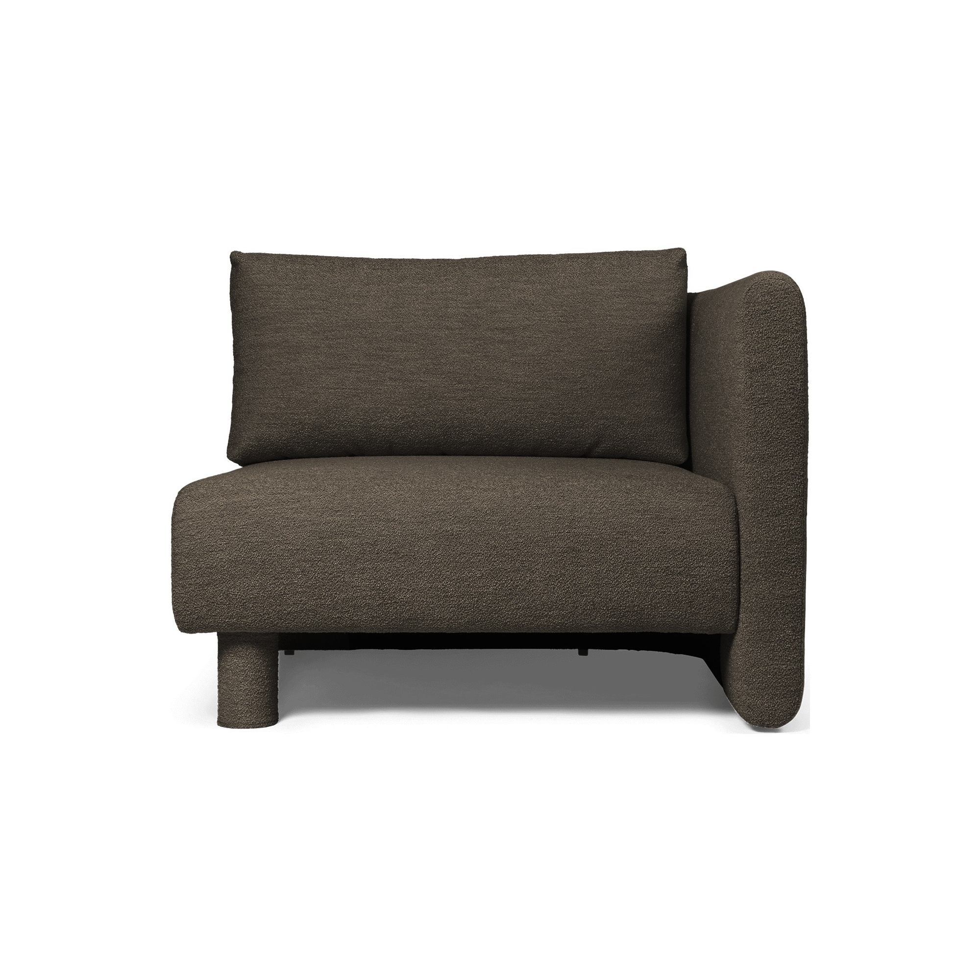 Canapé Dase – Module d'angle – Soft Bouclé Dark Brown - Ferm Living