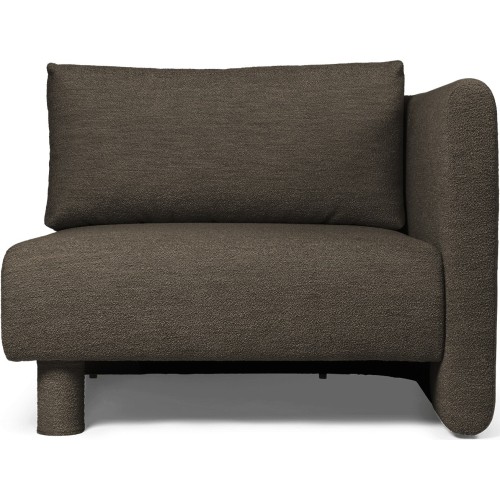 Canapé Dase – Module d'angle – Soft Bouclé Dark Brown - Ferm Living