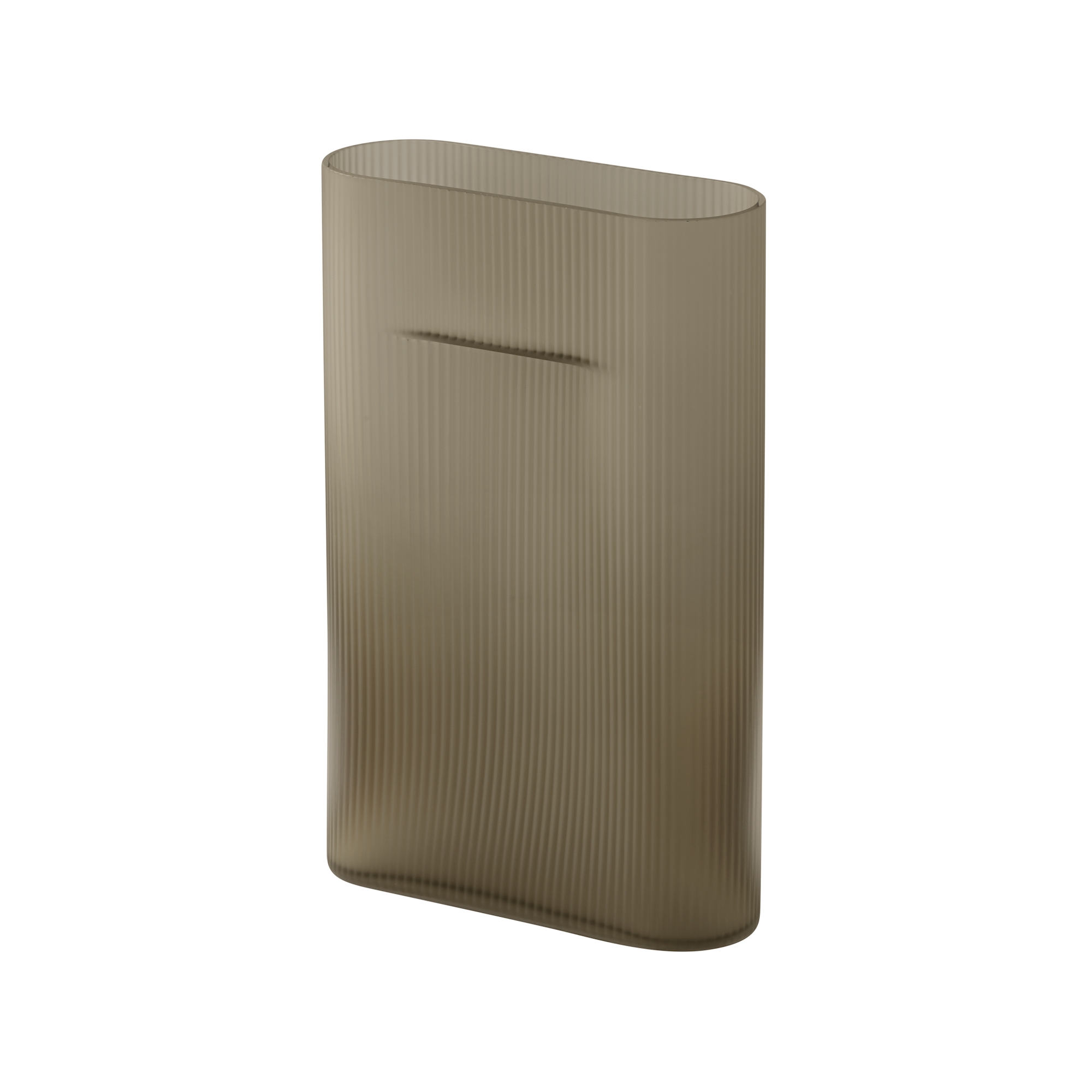 Vase Ridge verre – H35cm – Taupe - Muuto