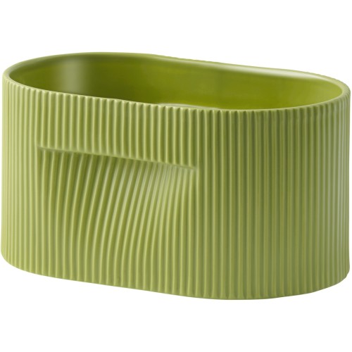 Pot Ridge – 22,5 x 15 x H13cm – Vert mousse - Muuto