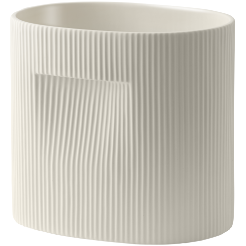 Ridge Planter – 26,5 x 19,2 x H24cm – Off-white - Muuto