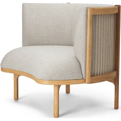 Sideways RF1904 Lounge chair – Molly 112 + Oiled oak - Carl Hansen & Søn