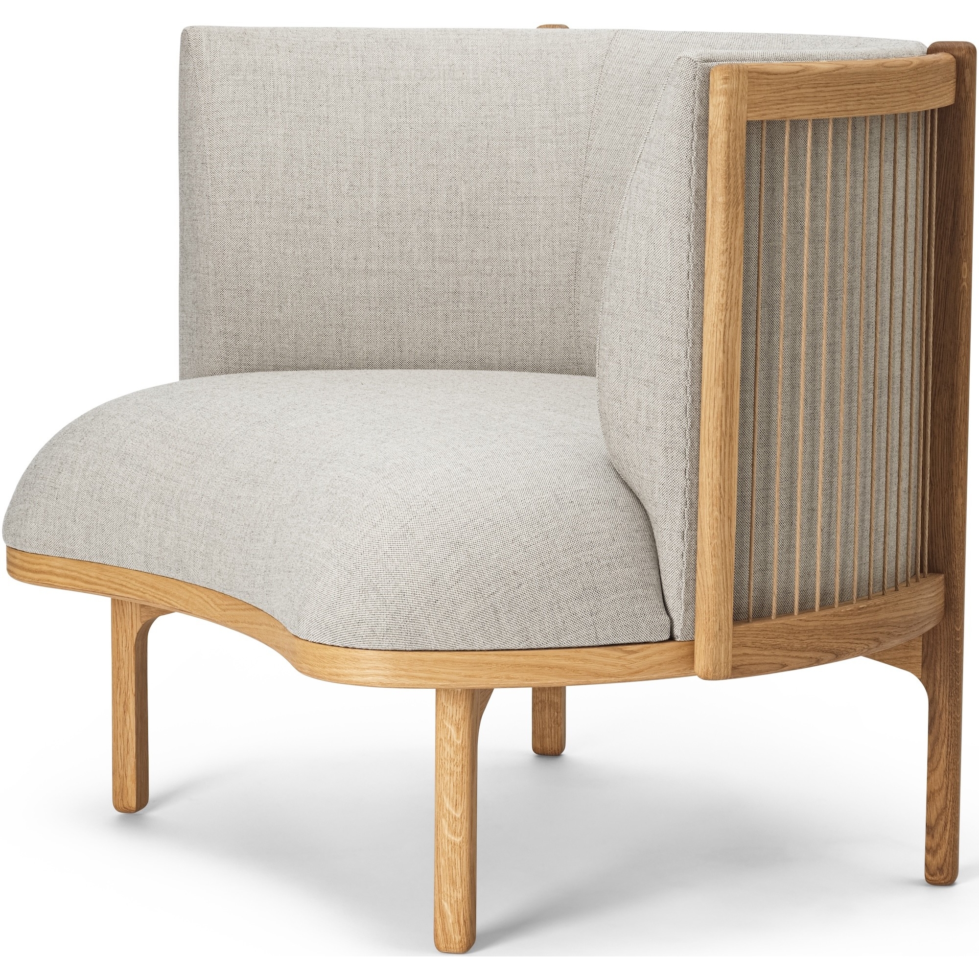 Sideways RF1904 Lounge chair – Molly 112 + Oiled oak - Carl Hansen & Søn