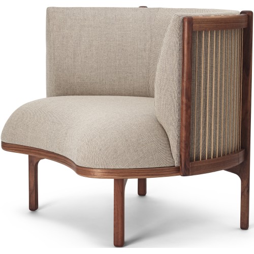 Fauteuil Sideways RF1904 – Rewool 218 + Noyer huilé - Carl Hansen & Søn