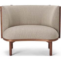 Fauteuil Sideways RF1904 – Rewool 218 + Noyer huilé - Carl Hansen & Søn