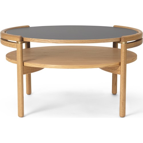 Sideways RF1905 Coffee table – Oiled oak + Black laminate - Carl Hansen & Søn