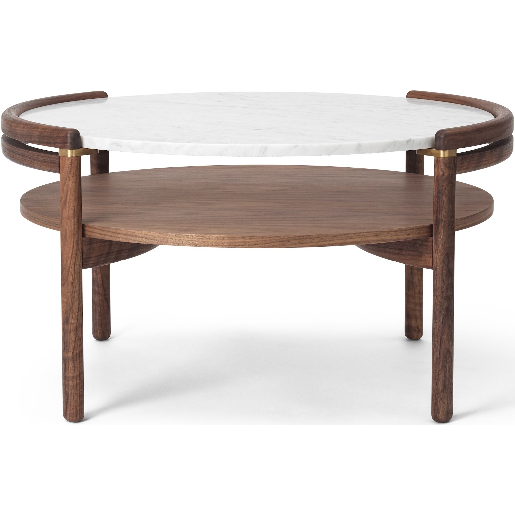 Sideways RF1905 Coffee table – Oiled walnut + White marble - Carl Hansen & Søn