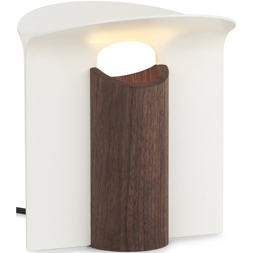 RF200 Petal lamp – White Aluminium + Oiled walnut - Carl Hansen & Søn