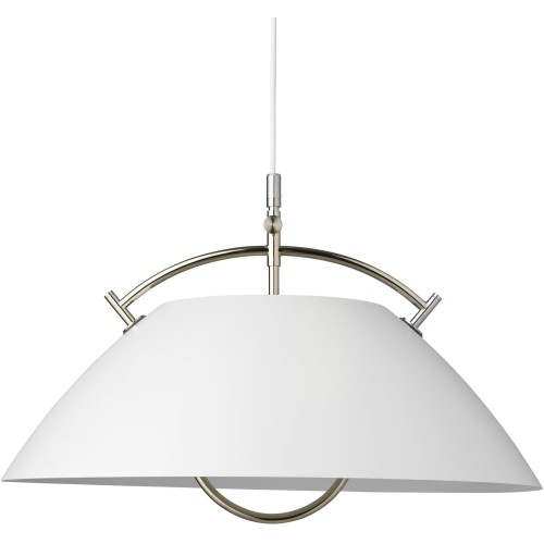 HJW37 Pendant – White + NIckel – Fixed - Carl Hansen & Søn